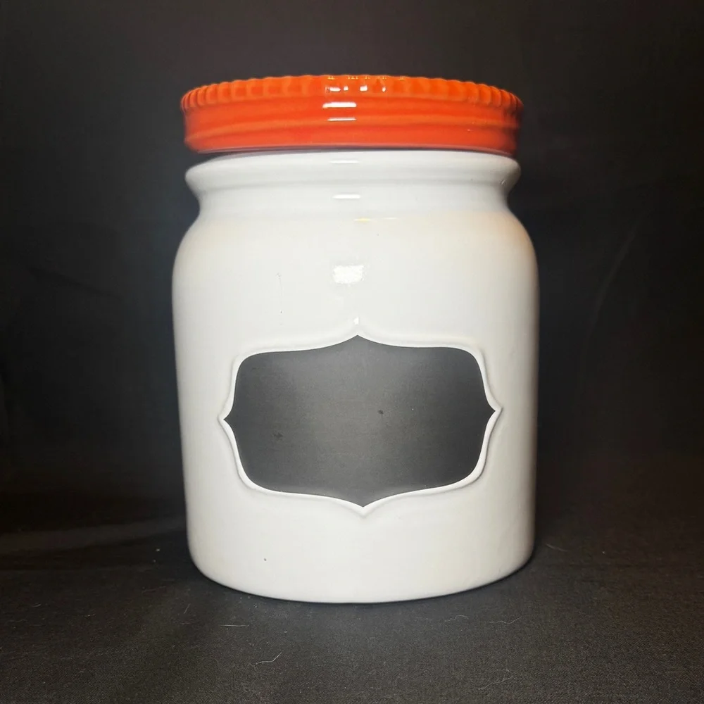 Vintage Threshold Ceramic Cookie Jar with Chalkboard Accent